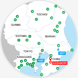 Bando Sanjusan Kannon Reijo Map